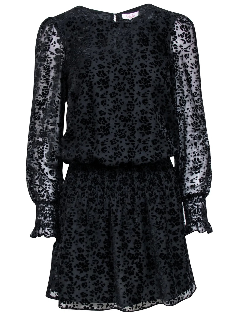 Parker carmindy velvet burnout dress